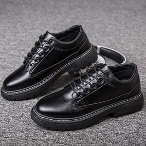 Men's Casual Formal Shoes Leather Shoes - Black