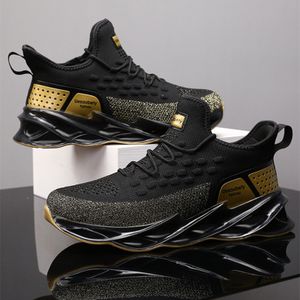 2024 Men Casual Noble Running Sneakers - Black/Gold
