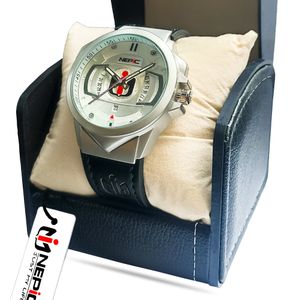 Nepic Modern Luxury Black Leather Wrist Watch For Men By NelPicter