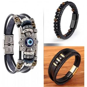 Classic Men Unisex 3 Set Bracelets