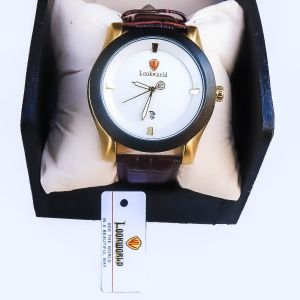 Lookworld Quality Leather Wristwatch For Great Men - White Face