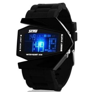 Skmei Men's Luxury Silicion Strap Airplane Watch