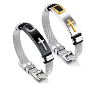 Studded Cuff Bracelet Titanium Stainless Steel -2Pcs