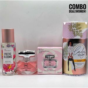 Marque Be Bold & Confidence With 3in1 Marque Perfume/212 Sexy Body Spray/Body Mist