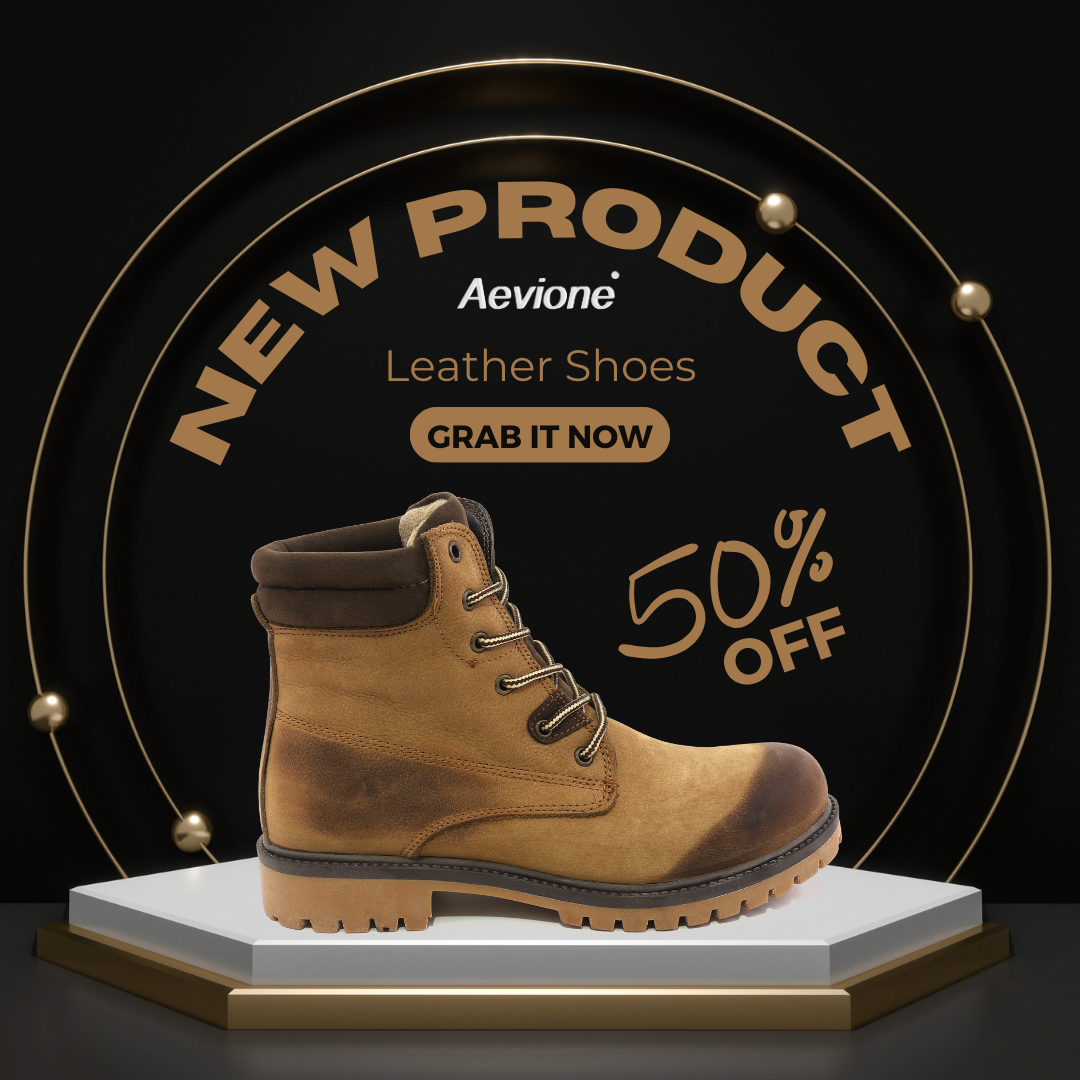 Brown Simple New Product Leather Shoes Sale Instagram Post