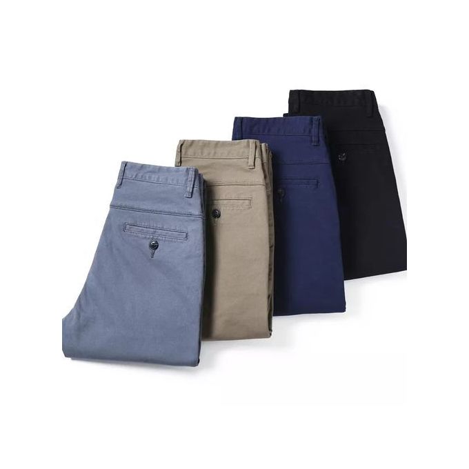 4 In 1 Quality Chinos Trousers - Multi Colour