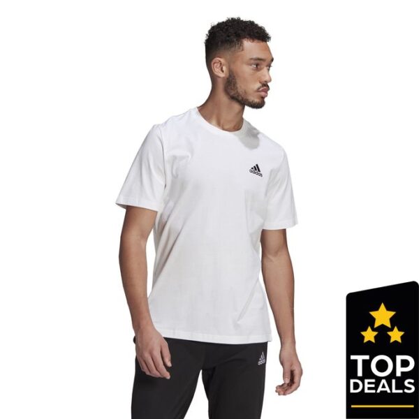 ADIDAS Essentials Embroidered Small Logo T-Shirt Men