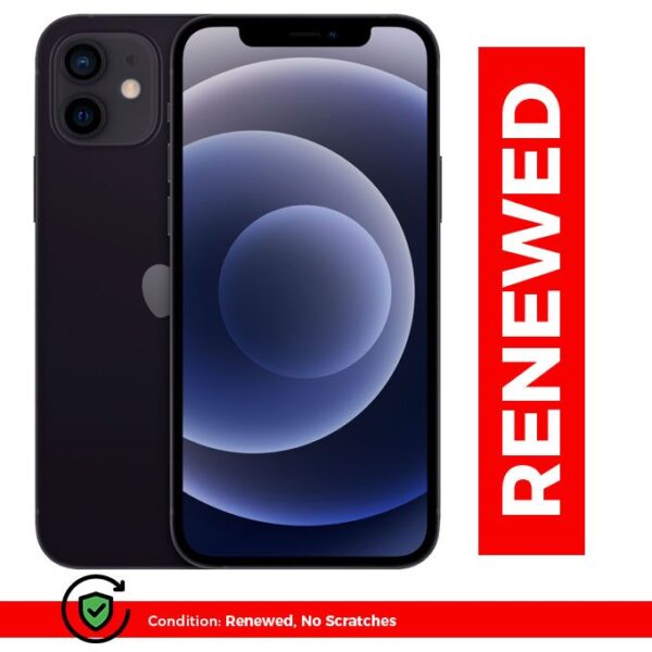Apple IPhone 12 6.1 Inches 4GB RAM,128GB ROM,(12MP + 12MP) - Black