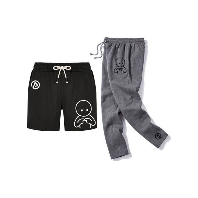 El-vin GREY Joggers & BLACK Short (R)