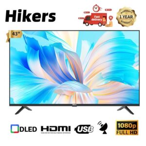 Hikers 43'' Frameless FHD LED TV - Black