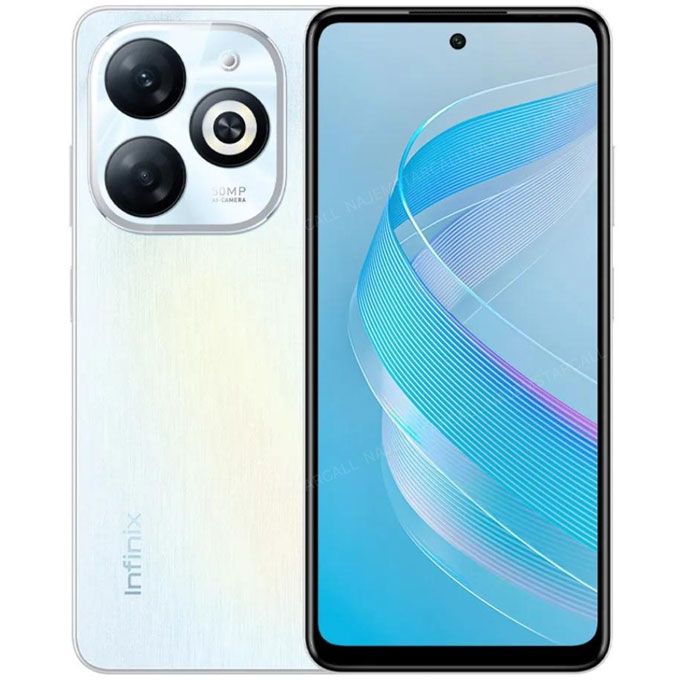 Infinix Smart 8 6.6" 4GB RAM/128GB ROM Android T Go - White