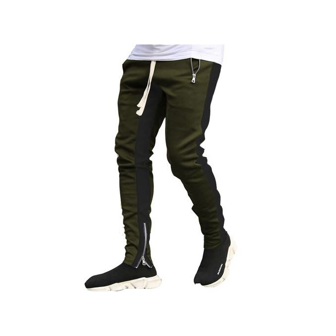 Men's Comfortable Joggers Pant Combat - Green & Black
