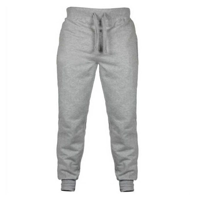 Mens Trousers Casual Trendy Combat Chinos Sport Pants Jogger - Gray