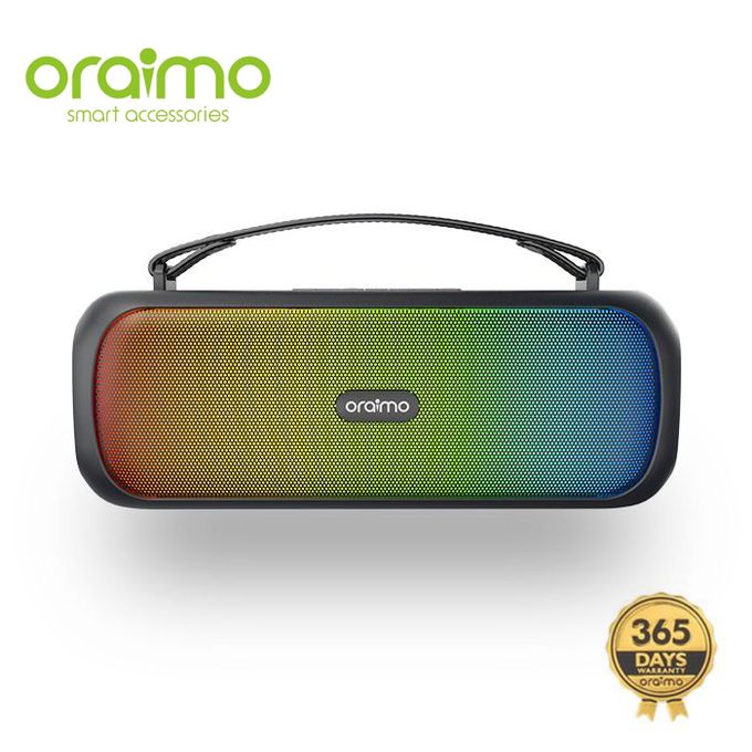 Oraimo Boom Powerful Sound Massive Bass Dynamic Light Effects Portable Wireless Speaker