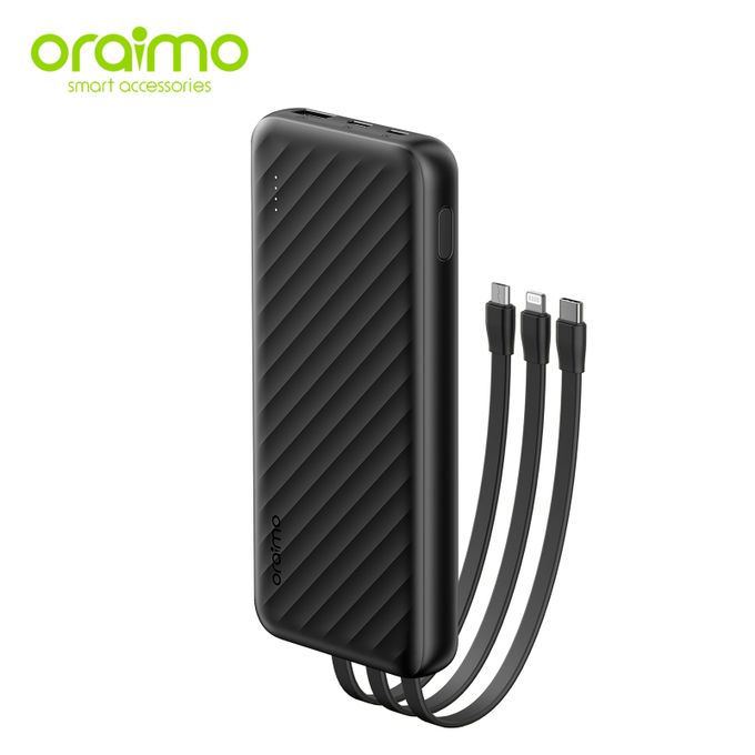 Oraimo Fast Charging Slice Link Micro Cable/TypeC And USB-A10000mAh