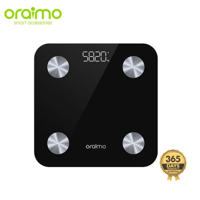 Oraimo SmartScale 18 Key Fitness Metrics Body Fat Weight Scale