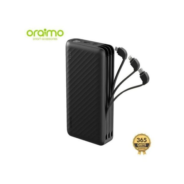 Oraimo Traveler Link 27 27000mAh Micro-USB Lightning TypeC USBA 4outputs Fast Charge