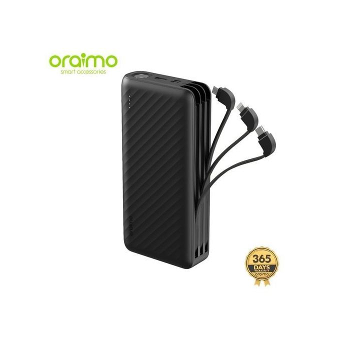 Oraimo Traveler Link 27 27000mAh Micro-USB Lightning TypeC USBA 4outputs Fast Charge