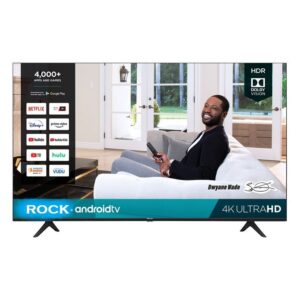Rock 43" 4k UHD SMART ANDROID FRAMELESS LED TV-BLUETOOTH/NETFLIX