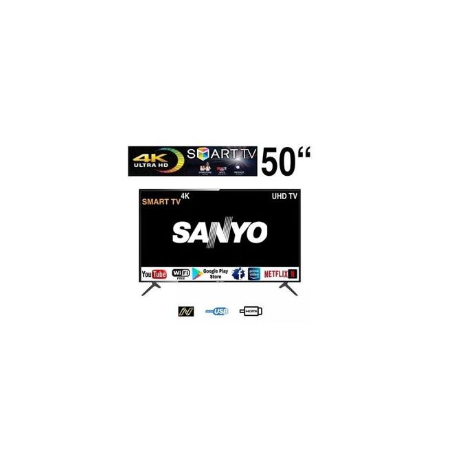 Sanyo 50-Inch 4k UHD Android Smart TV + Wall Bracket