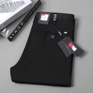 Trendy Stock Chinos For Men-Black