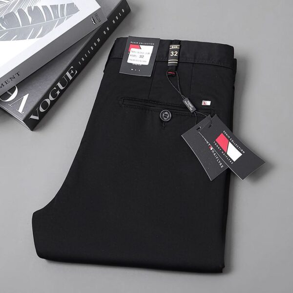 Trendy Stock Chinos For Men-Black