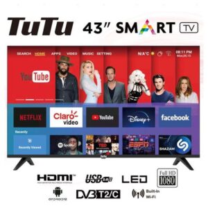 Tutu 43" Inches Smart LED TV (43Q1) - Black +1 Year Warranty